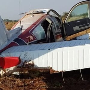 Perícia indica superaquecimento em motor de avião que fez pouso forçado por médico em MS 7